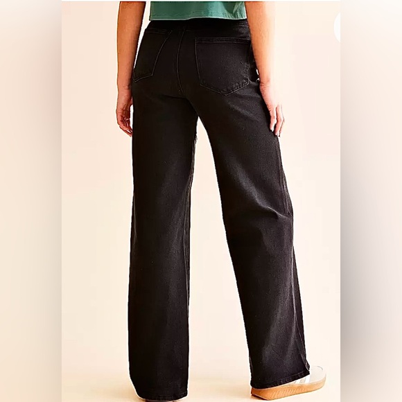 Blue B Ultra High Rise Wide Leg Rhinestone Stretch Jean - Picture 9 of 13